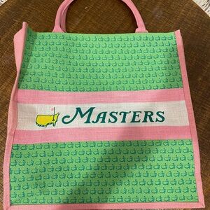 Masters Pink and Green Patterned Tote Bag